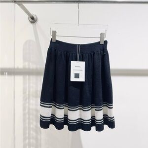 ❌sold❌🚩steal authentic Chanel Black and White Skater Skirt